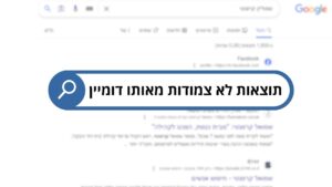 תוצאות לא צמודות מאותו דומיין בחיפוש Google