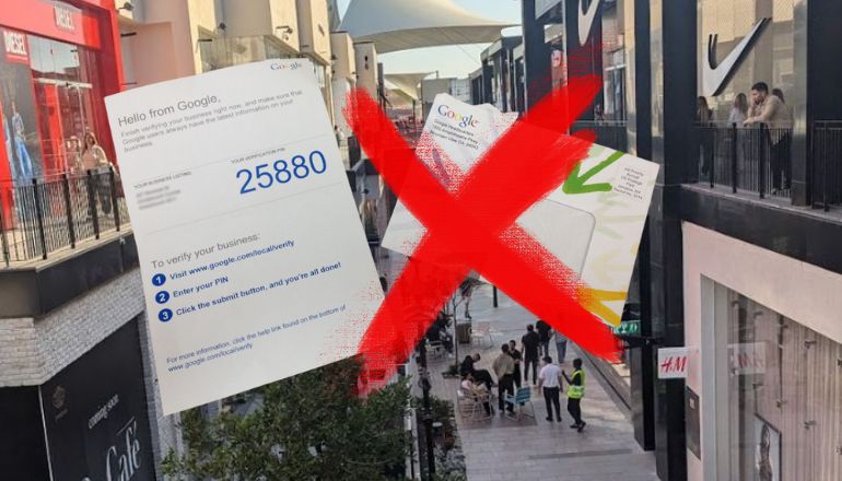 אימות באמצעות גלויה של גוגל